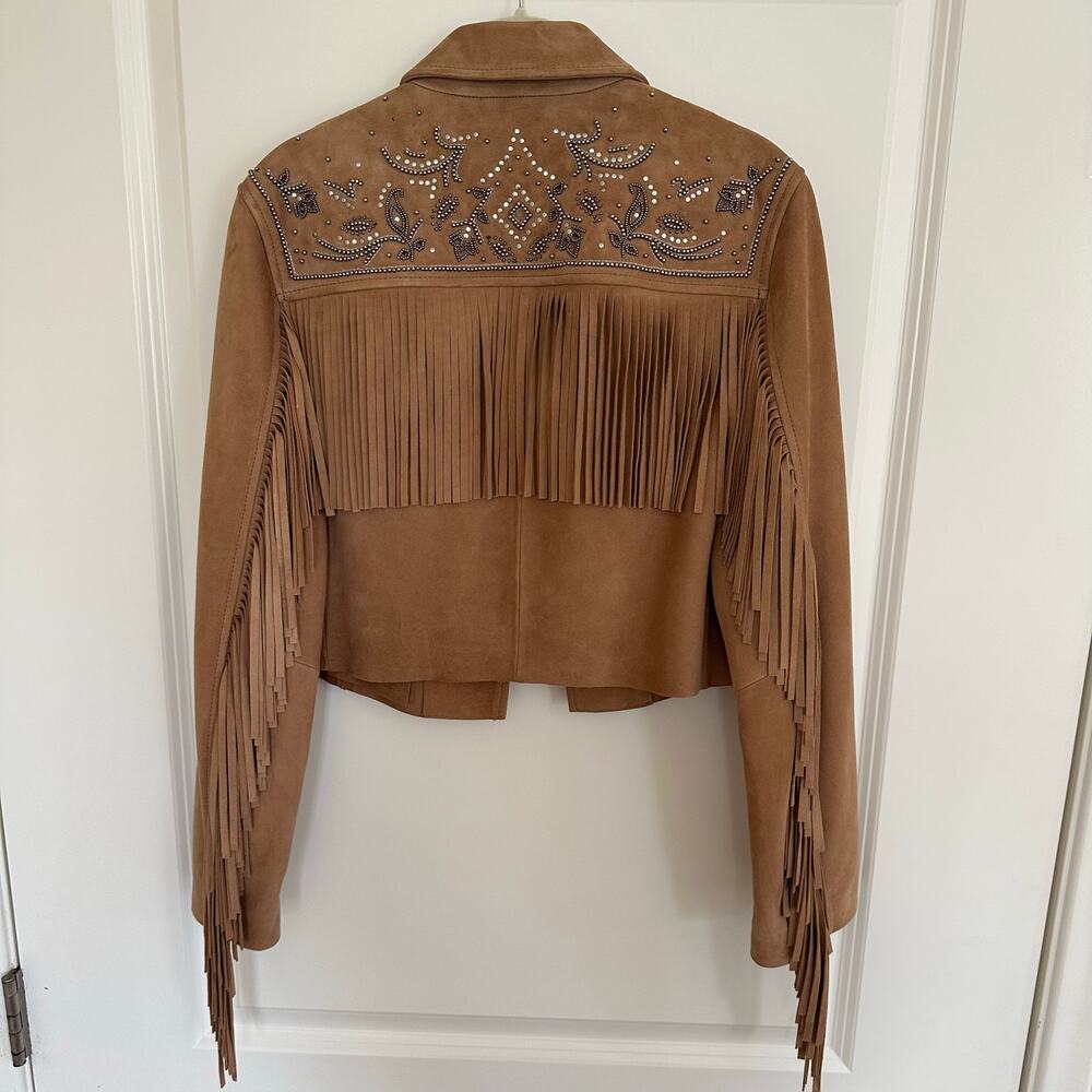 ALLSAINTS Corinna Shai Suede Jacket Size 6 - Picture 3 of 13